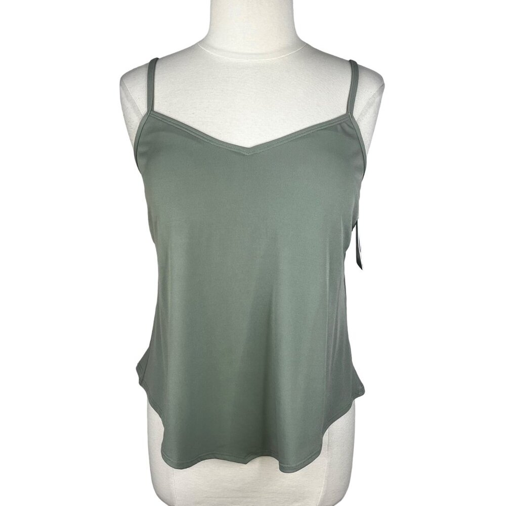 American Beach by Maruices Swim Tankini Tank Top Womens 3X Sage Green